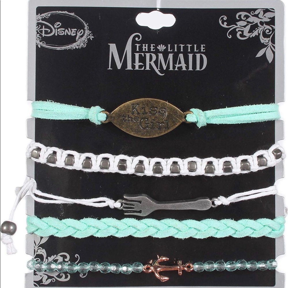 DISNEY THE LITTLE MERMAID KISS THE GIRL BRACELETS